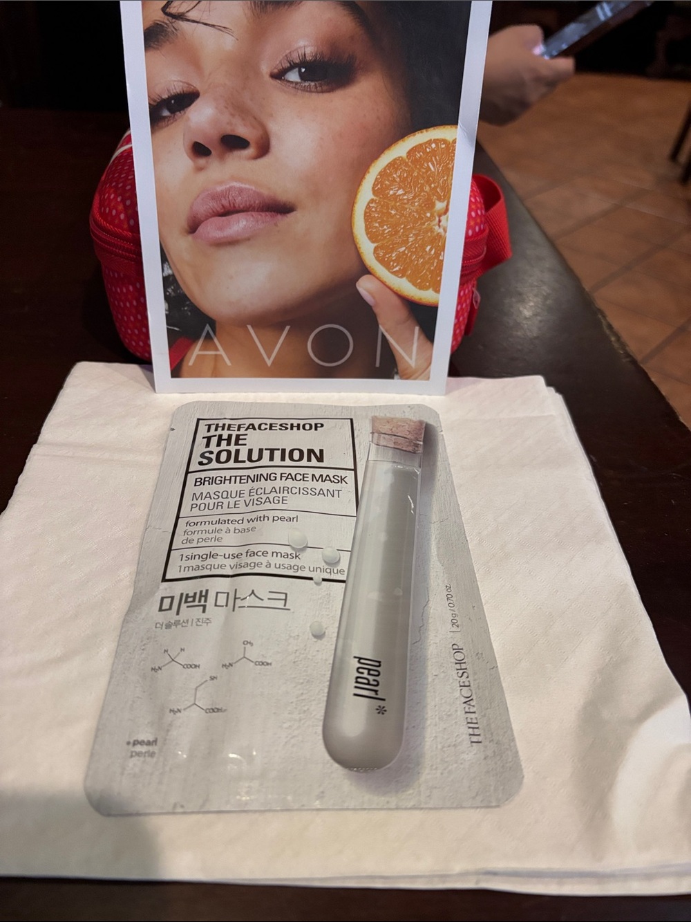 Avon Brightening Face Mask - THE FACE SHOP (1 MASK)